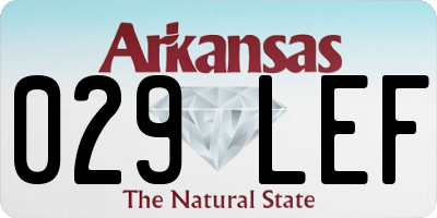 AR license plate 029LEF