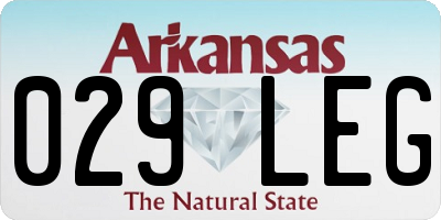 AR license plate 029LEG