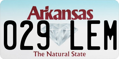 AR license plate 029LEM