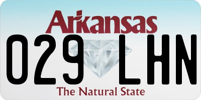 AR license plate 029LHN