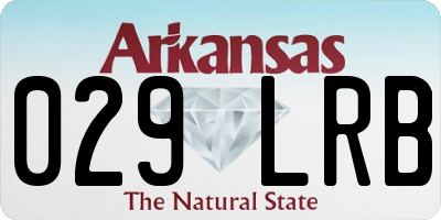AR license plate 029LRB