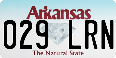 AR license plate 029LRN