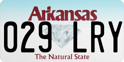 AR license plate 029LRY