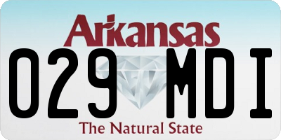 AR license plate 029MDI