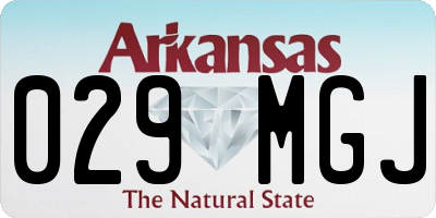 AR license plate 029MGJ