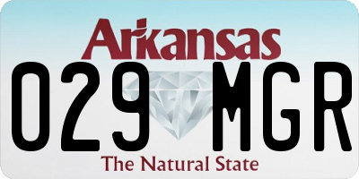 AR license plate 029MGR