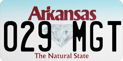 AR license plate 029MGT