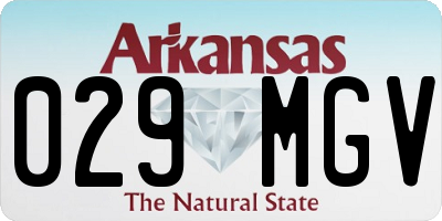 AR license plate 029MGV