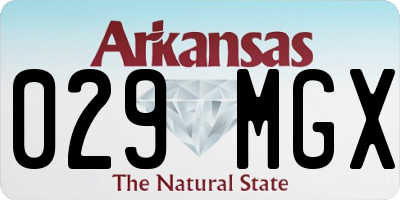 AR license plate 029MGX
