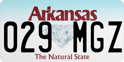 AR license plate 029MGZ