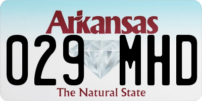 AR license plate 029MHD