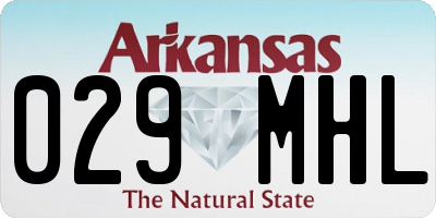 AR license plate 029MHL