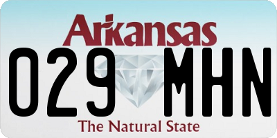 AR license plate 029MHN