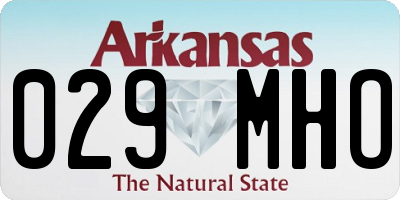 AR license plate 029MHO