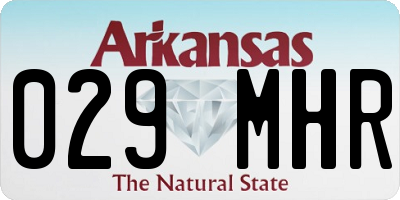 AR license plate 029MHR