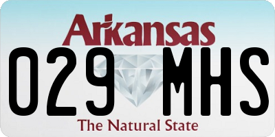AR license plate 029MHS
