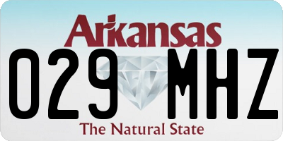 AR license plate 029MHZ