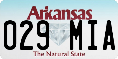 AR license plate 029MIA