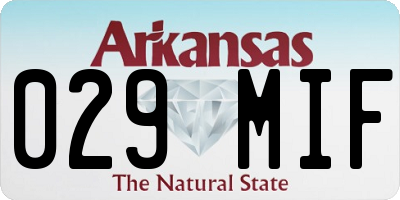 AR license plate 029MIF