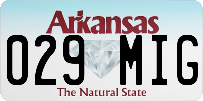 AR license plate 029MIG