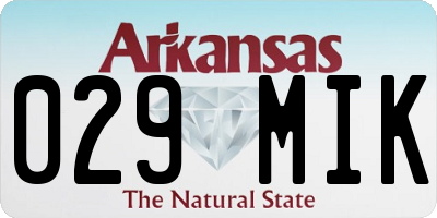 AR license plate 029MIK