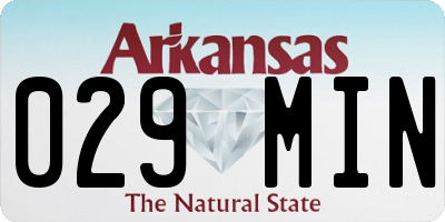 AR license plate 029MIN