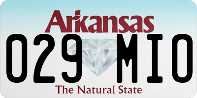 AR license plate 029MIO