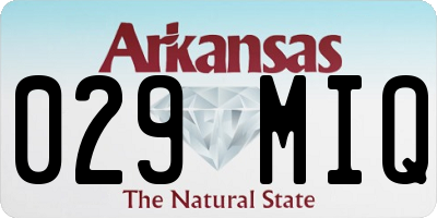 AR license plate 029MIQ