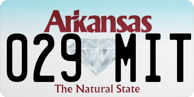 AR license plate 029MIT