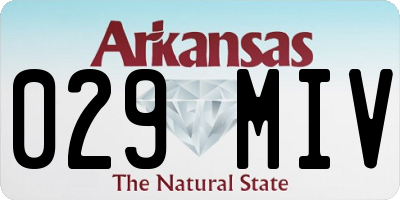 AR license plate 029MIV