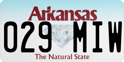 AR license plate 029MIW