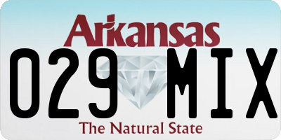 AR license plate 029MIX