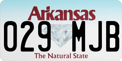 AR license plate 029MJB