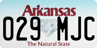 AR license plate 029MJC