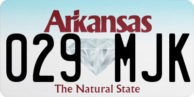 AR license plate 029MJK