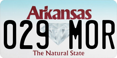 AR license plate 029MOR