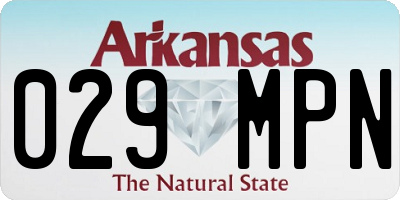 AR license plate 029MPN