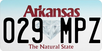 AR license plate 029MPZ