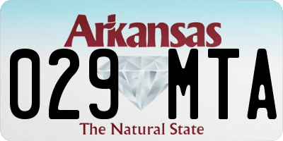AR license plate 029MTA