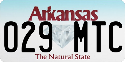 AR license plate 029MTC