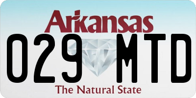 AR license plate 029MTD