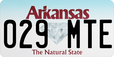 AR license plate 029MTE