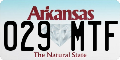 AR license plate 029MTF