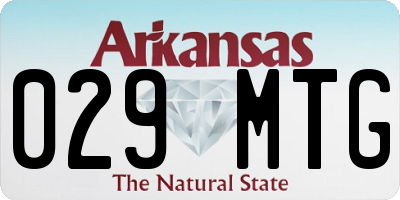 AR license plate 029MTG