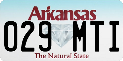 AR license plate 029MTI