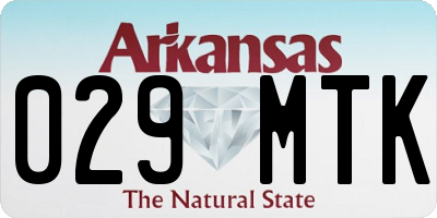 AR license plate 029MTK