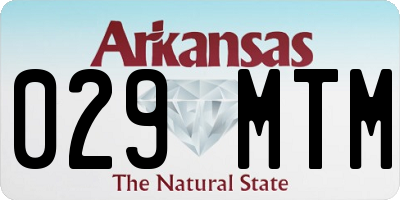 AR license plate 029MTM