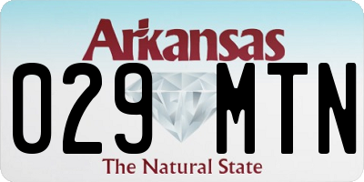 AR license plate 029MTN