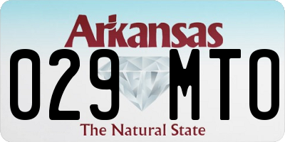 AR license plate 029MTO