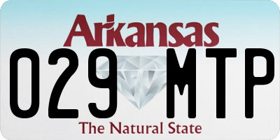 AR license plate 029MTP